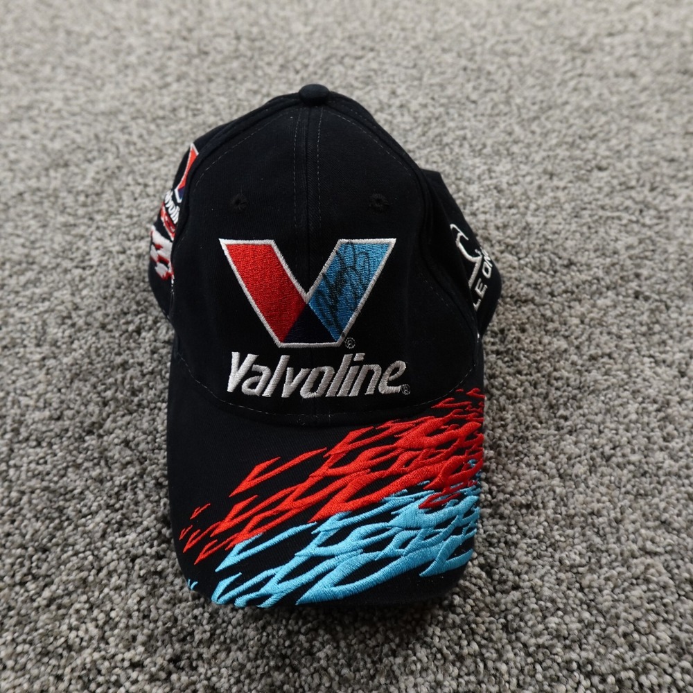 VTG Johnny Benson Hat Mens Adjustable Strap Back‎ Cap Nascar 10 Valvoline Racing